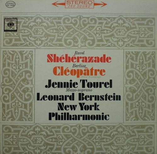 Ravel/Berlioz-Sheherazade/Cleopatre-Tourel/Bernstein 중고 수입 오리지널 아날로그 LP
