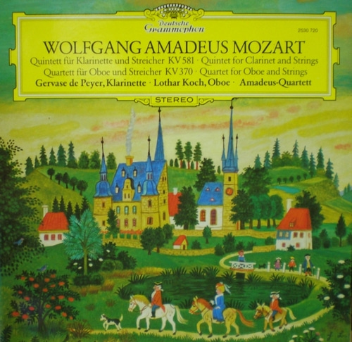 Mozart - Clarinet Quintet/Oboe Quartet - Gervase de Peyer/Lothar Koch/Amadeus Quartet 중고 수입 오리지널 아날로그 LP