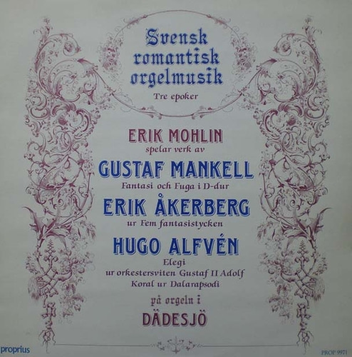 Mankell/Akerberg/Alfven- Organ Musics- Mohlin 중고 수입 오리지널 아날로그 LP