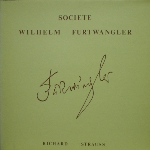 R. Strauss - Sinfonia Domestica 外 - Wilhelm Furtwangler 2LP