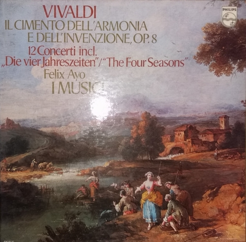 Vivaldi - Il Cimento Dell&#039;Armonico e Dell&#039;Invenzione (사계 포함) - Felix Ayo (3LP Box) 중고 수입 오리지널 아날로그 LP