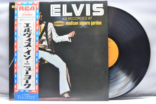 Elvis Presley [엘비스 프레슬리] - Elvis As Recorded At Madison Square Garden ㅡ중고 수입 오리지널 아날로그 LP