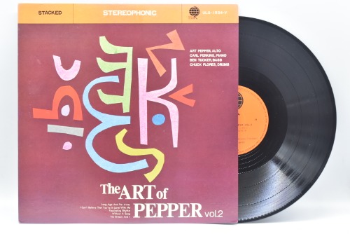 Art Pepper[아트 페퍼]-Art Pepper Vol.2- 중고 수입 오리지널 아날로그 LP