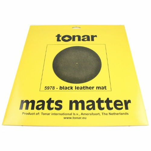 Tonar 정전기방지 가죽 매트 Tonar Black Leather Turntable Mat