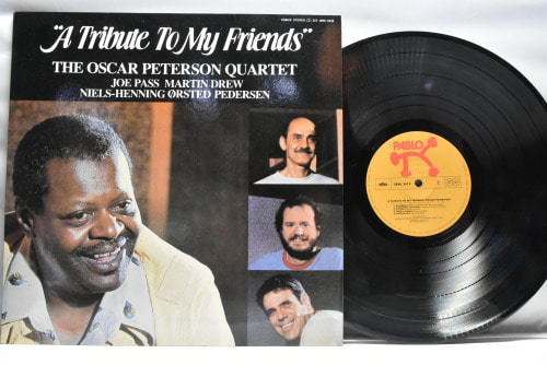 The Oscar Peterson Quartet [오스카 피터슨] ‎- A Tribute To My Friends - 중고 수입 오리지널 아날로그 LP