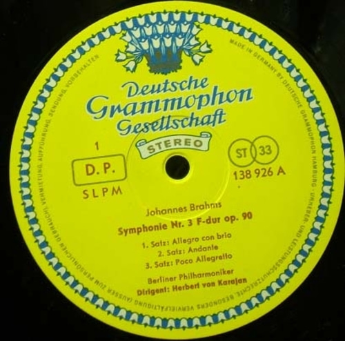 [고정가상품] Brahms- Symphony No.3/Haydn Variation- Karajan 중고 수입 오리지널 아날로그 LP