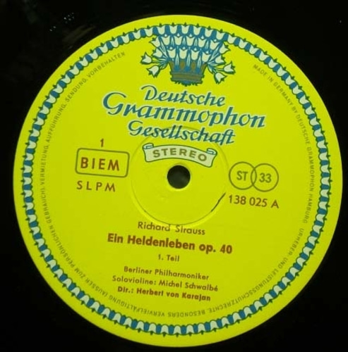 R.strauss- Ein Heldenleben - Karajan 중고 수입 오리지널 아날로그 LP