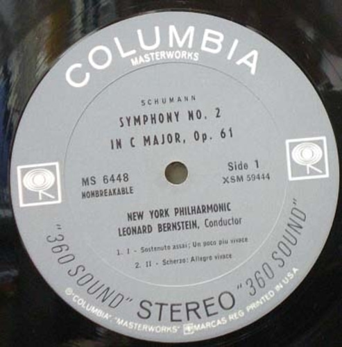 Schumann-Symphony No.2-Bernstein 중고 수입 오리지널 아날로그 LP