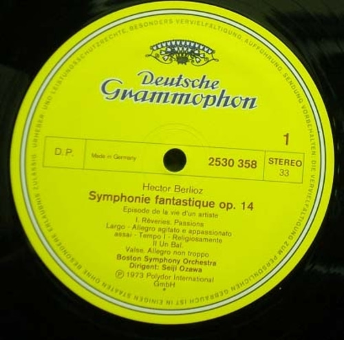 Berlioz-Symphonie Fantastique- Ozawa 중고 수입 오리지널 아날로그 LP
