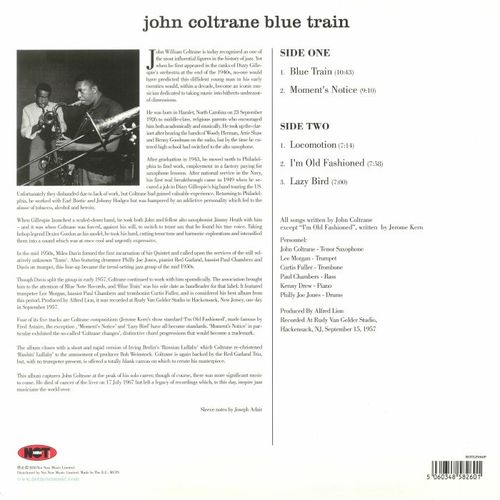 [수입] John COLTRANE - Blue Train 픽처 디스크 LP 미개봉 신품