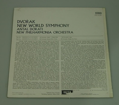 Dvorak - Symphony No.9 (New World) - Antal Dorati 중고 수입 오리지널 아날로그 LP