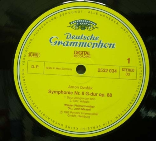 Dvorak- Symphony No.8- Lorin Maazel 중고 수입 오리지널 아날로그 LP