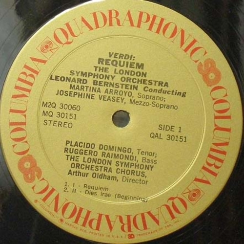 Verdi-Requiem-Bernstein(2LP Box) 중고 수입 오리지널 아날로그 LP