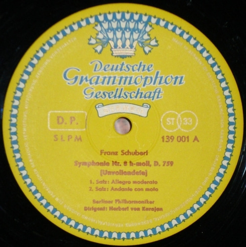 Schubert - Symphony No.8 Unfinished 外 - Herbert von Karajan 중고 수입 오리지널 아날로그 LP