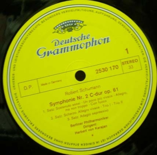 Schumann-Symphony No.2 외- Karajan 중고 수입 오리지널 아날로그 LP