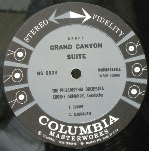 Grofe- Grand Canyon Suite- Ormandy 중고 수입 오리지널 아날로그 LP