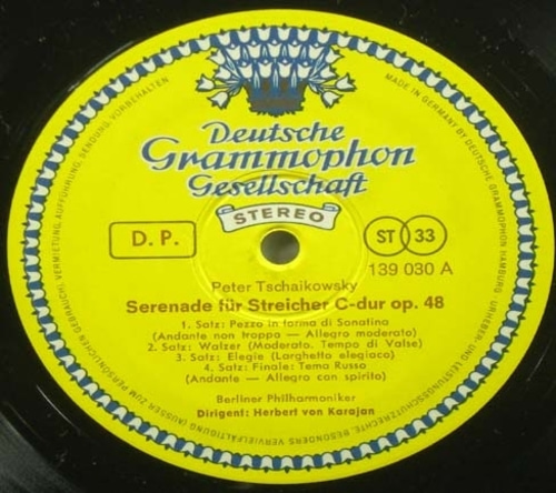 Tchaikovsky- Serenade for String/Nutcracker Suite - Karajan 중고 수입 오리지널 아날로그 LP