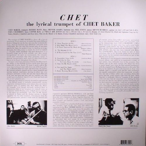 [수입] Chet BAKER - Chet  픽처 디스크 LP 미개봉 신품