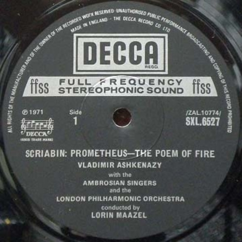 Scriabin- Piano Concerto/The Poem of Fire- Ashkenazy/Maazel 중고 수입 오리지널 아날로그 LP