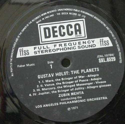 Holst- The Planets - Zubin Mehta