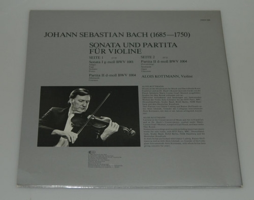 Bach - Sonata No.1 and Partita No.2 for Violin Solo (Chaconne) - Alois Kottmann