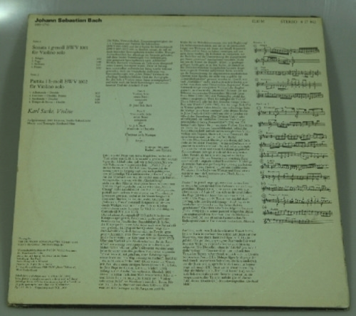 Bach - Sonata No.1 &amp; Partita No.1 for Violin Solo - Karl Suske