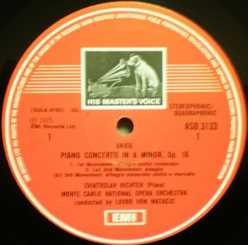 Grieg/Schumann - Piano Concertos - Sviatoslav Richter 중고 수입 오리지널 아날로그 LP