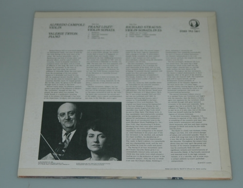 Liszt/R. Strauss - Violin Sonatas - Alfredo Campoli