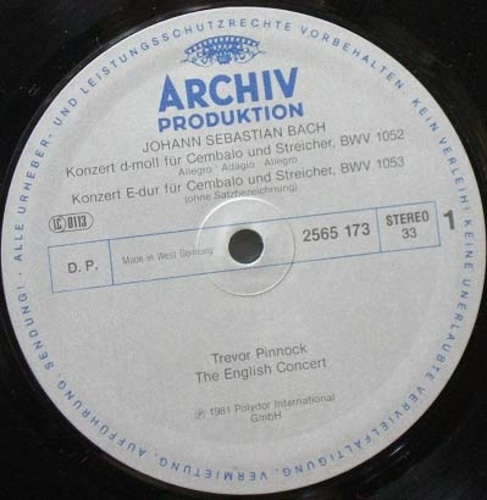 Bach- The Harpsichord Concertos 전곡- Pinnock (4LP Box) 중고 수입 오리지널 아날로그 LP