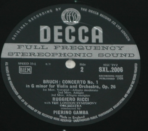 Mendelssohn Bruch - Violin Concertos - Ruggiero Ricci
