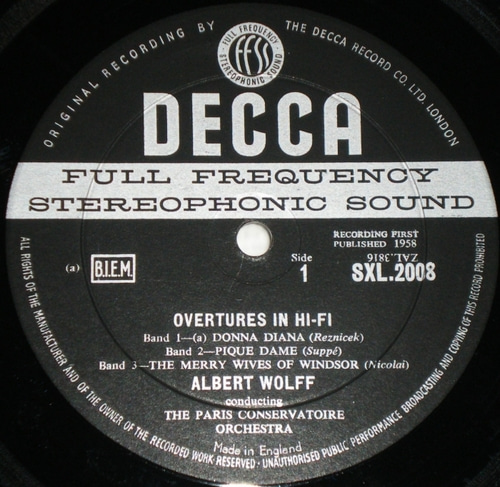 Overtures in Hi-Fi - Albert Wolff