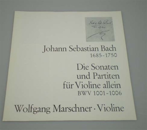 Bach- Complete Sonatas and Partitas for Solo Violin - Wolfgang Marschner (3LP Box)
