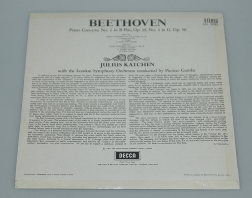 Beethoven - Piano Concerto No.2 &amp; 4 - Julius Katchen