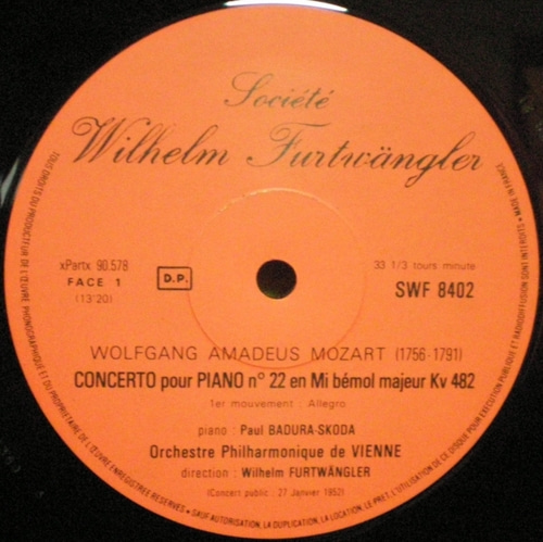Bach - Brandenburg Concerto No.5 外 - Wilhelm Furtwangler 2LP