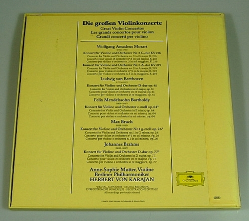 Great Violin Concertos - Anne-Sophie Mutter 4LP
