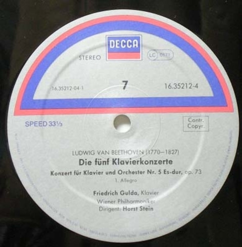 Beethoven- 5 Piano Concertos- Gulda/Stein (4LP Box) 중고 수입 오리지널 아날로그 LP