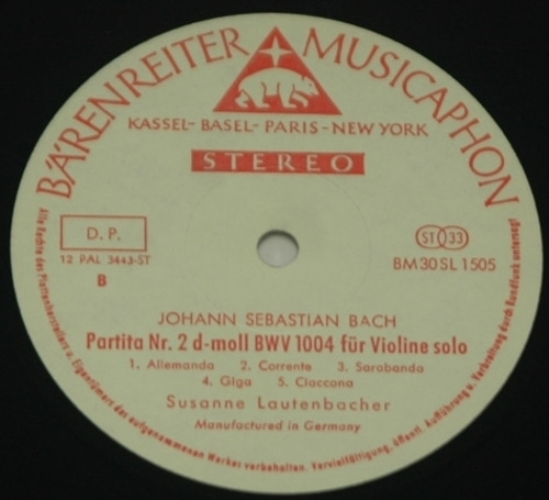 Bach - Sonata No.2 and Partita No.2 for Violin Solo (Chaconne) - Susanne Lautenbacher