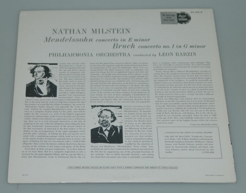 Mendelssohn/ Bruch- Violin Concertos - Nathan Milstein