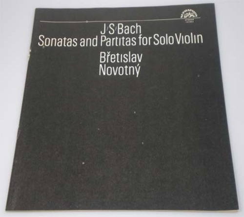 Bach - Complete Sonatas and Partitas for Violin Solo - Bretislav Novotny 3LP