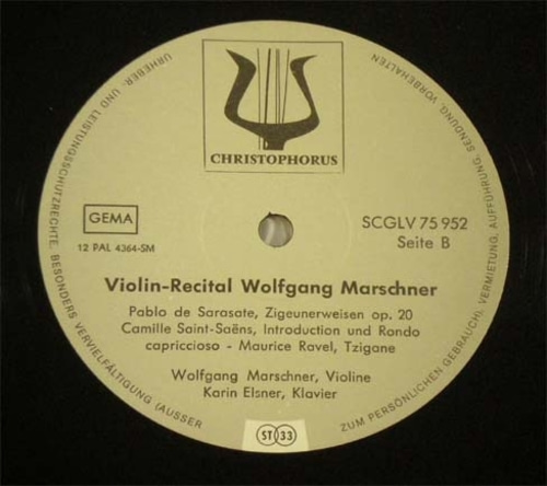 Violin Recital - Wolfgang Marschner