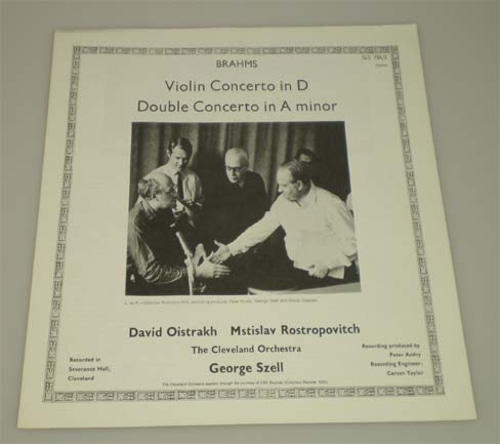 Brahms - Violin Concerto/Double Concerto - Oistrakh/Rostropovich/Szell 2LP Box