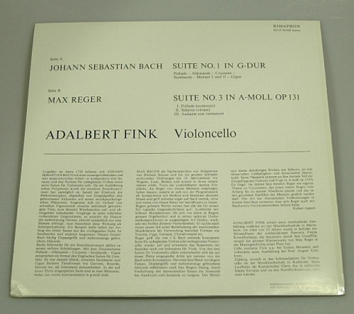 Bach - Cello Suite No.1 외 - Adalbert Fink