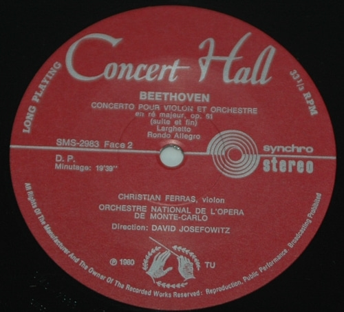 Beethoven - Violin Concerto in D op.61 - Christian Ferras