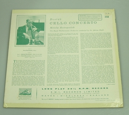 Dvorak - Cello Concerto - Mstislav Rostropovich