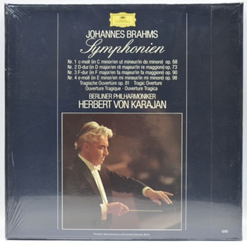 Brahms - 4 Symphonies - Herbert von Karajan  4LP 오리지널 미개봉