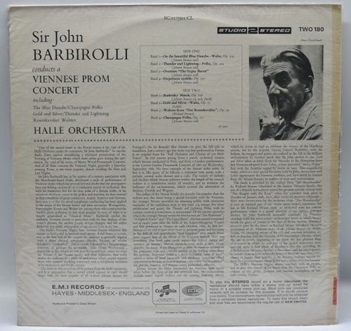 Viennese Prom Concert - John Barbirolli 오리지널 미개봉 LP