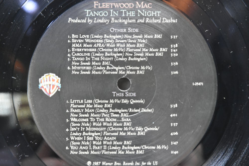 Fleetwood Mac - Tango In The Night ㅡ 중고 수입 오리지널 아날로그 LP