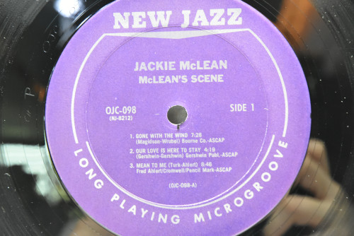 Jackie McLean - McLean&#039;s Scene - 중고 수입 오리지널 아날로그 LP