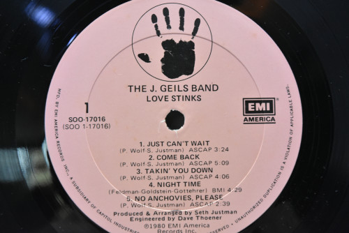 The J. Geils Band - Love Stinks ㅡ 중고 수입 오리지널 아날로그 LP
