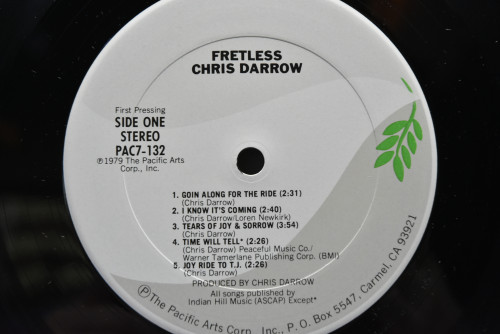 Chris Darrow - Fretless ㅡ 중고 수입 오리지널 아날로그 LP